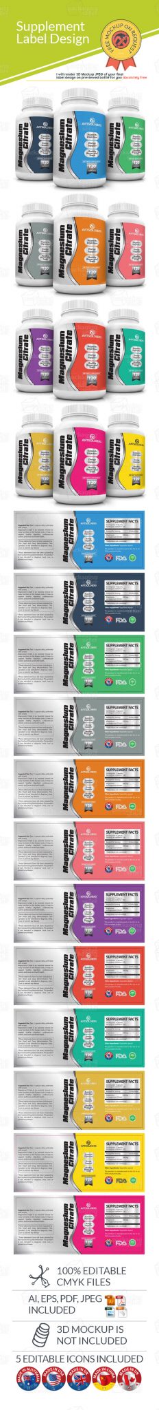 Supplement Label Template