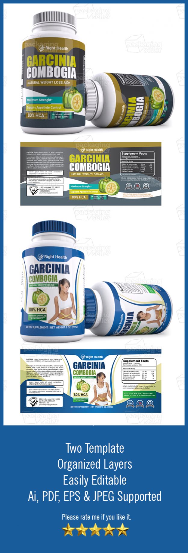 Garcinia Supplement label