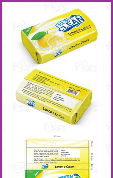 Soap Packaging Template Design