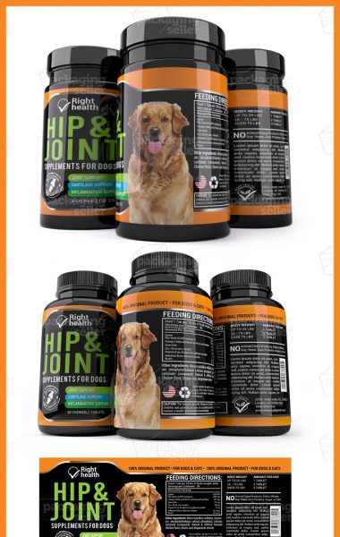Dog Supplement Label Template