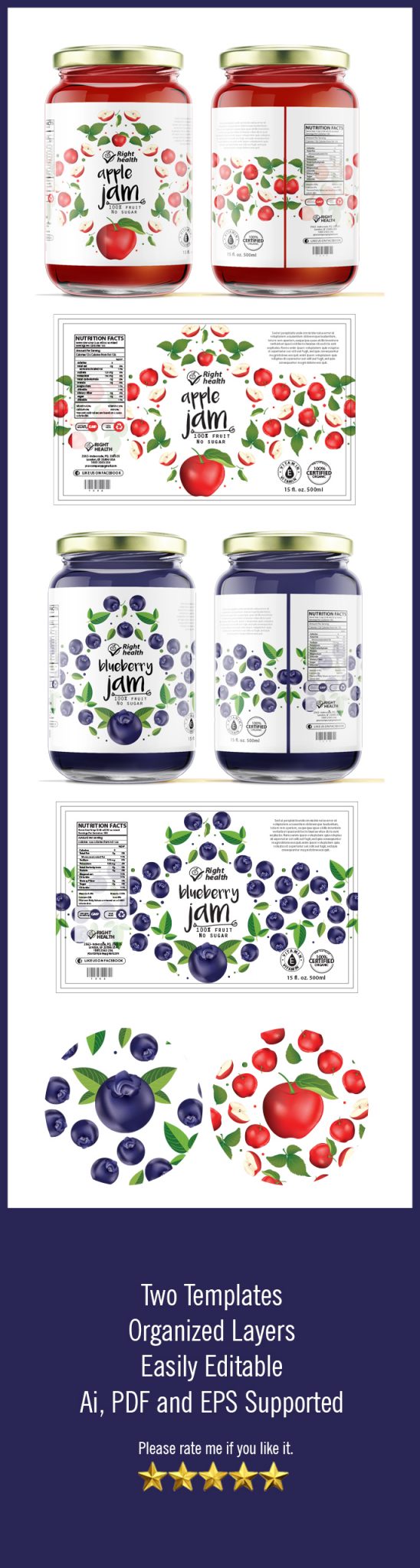 Jelly/Jam Label Templates