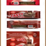 Chocolate bar Label Template Desing