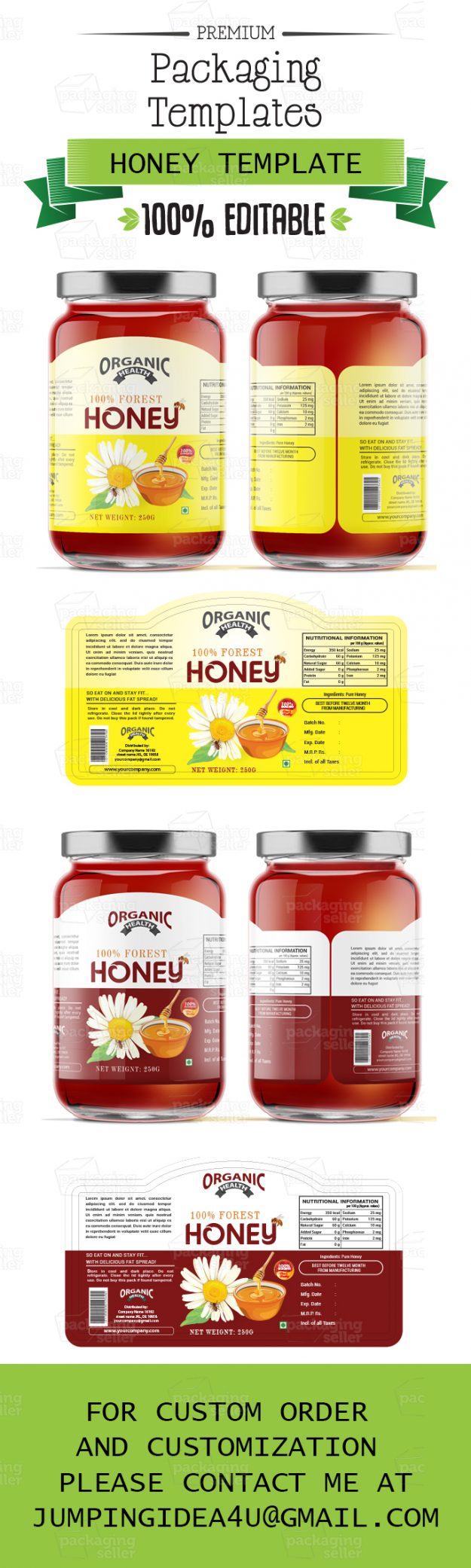 Honey Label Design