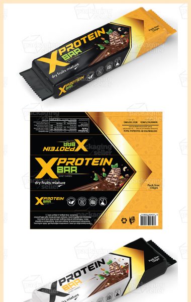 Protein Bar Wrapper Template