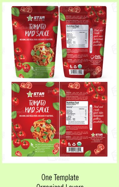 Tomato Sauce Packaging Design