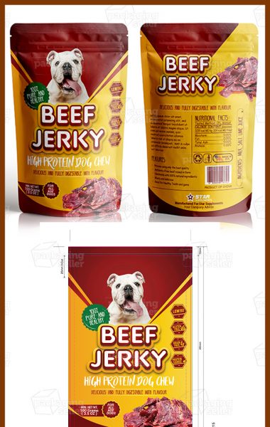 Beef Jerky dog Supplement Design