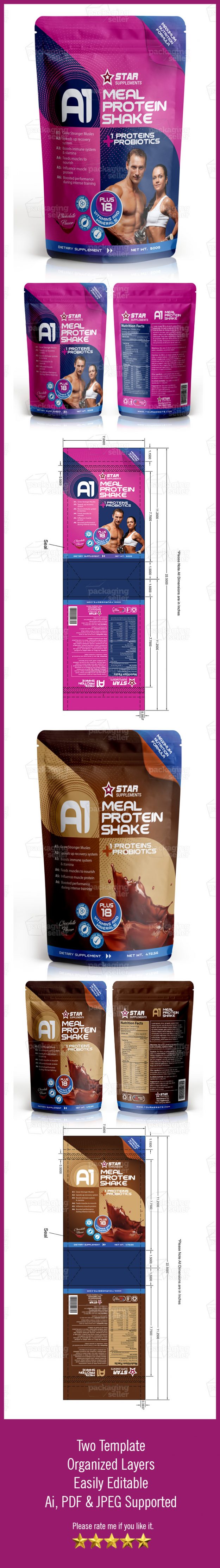 Protein Supplement Packaging Design