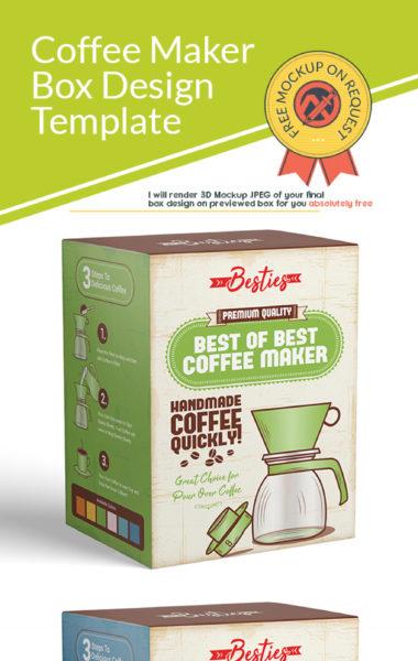 Coffee Maker Box Template Strong