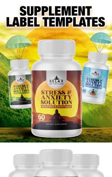 This Supplement Label Design template is created for Dietary Supplement but you can