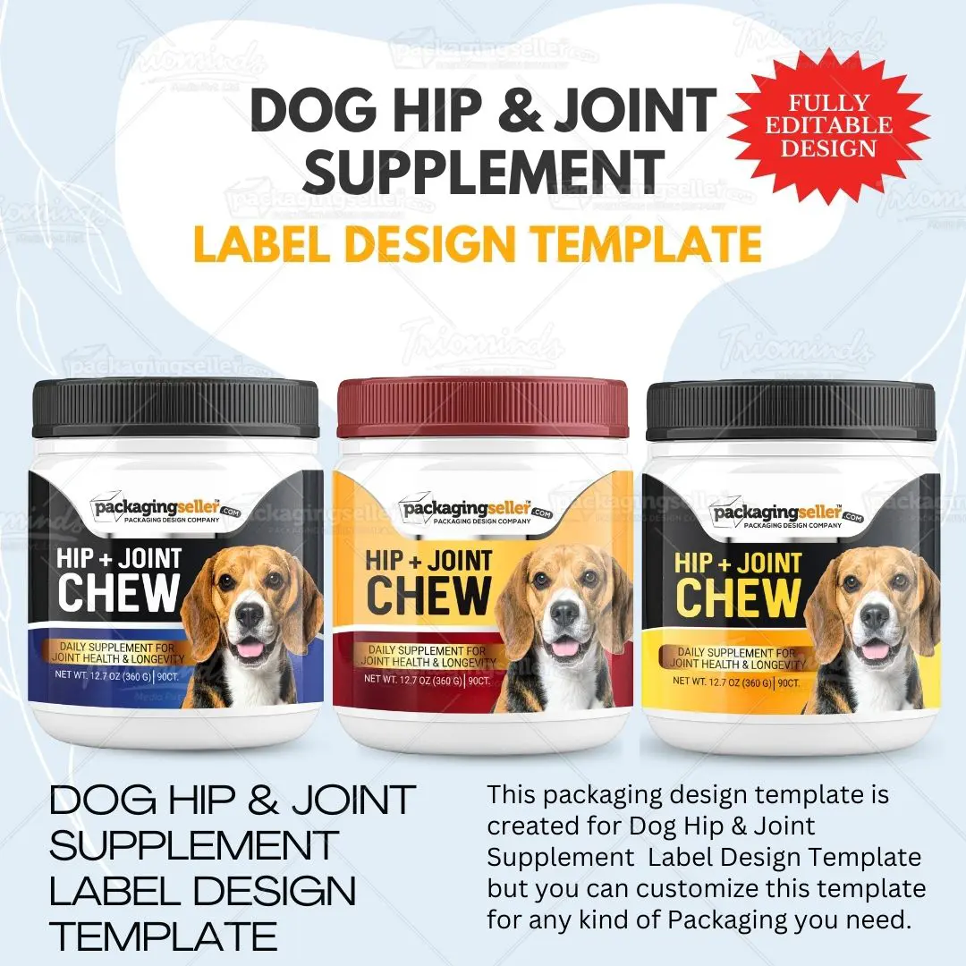 Dog Hip & Joint Supplement Label PS158 - Image 2