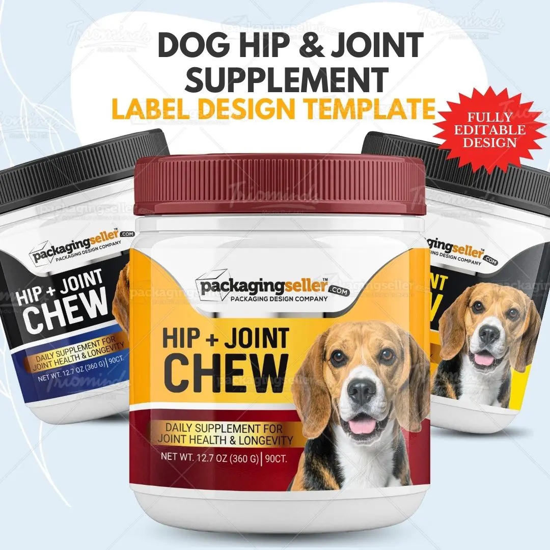 Dog Hip & Joint Supplement Label