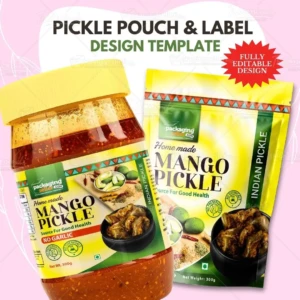Pickle Packaging Design template Vol-171