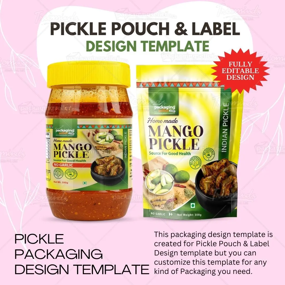 Pickle Packaging Design template Vol-171 - Image 2