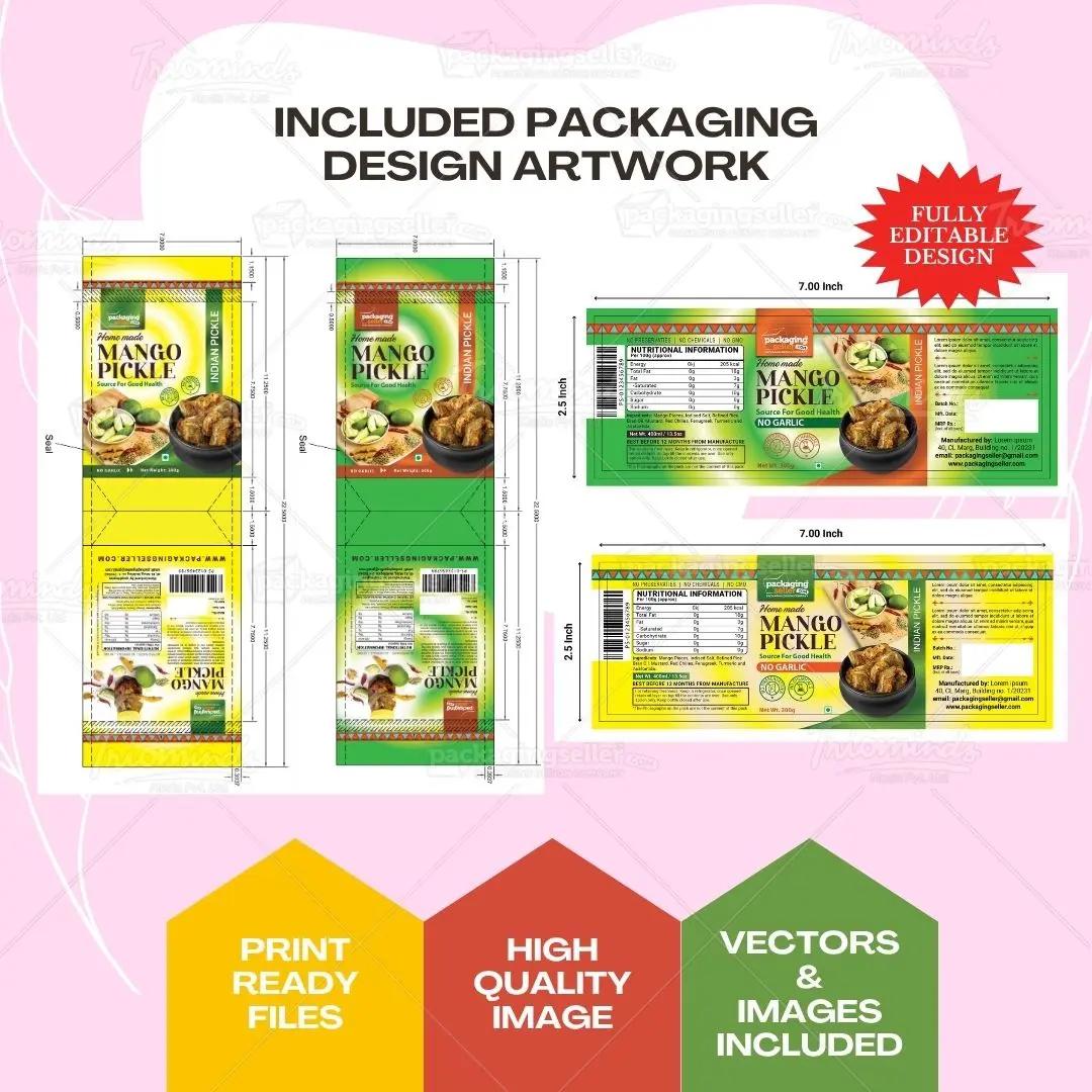 Pickle Packaging Design template Vol-171 - Image 4