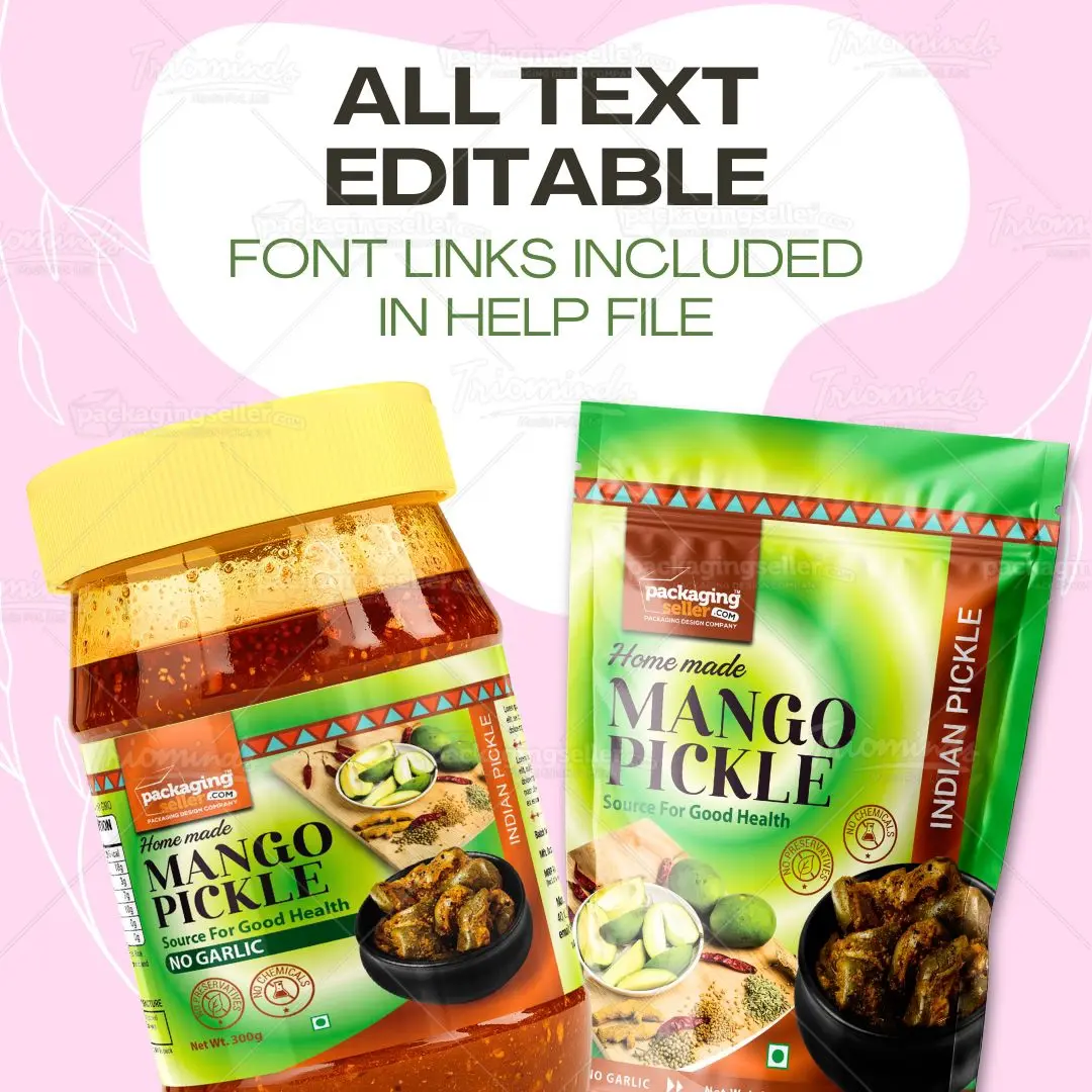 Pickle Packaging Design template Vol-171 - Image 3