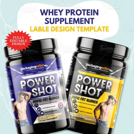 Whey protein Supplement Design Template PS161
