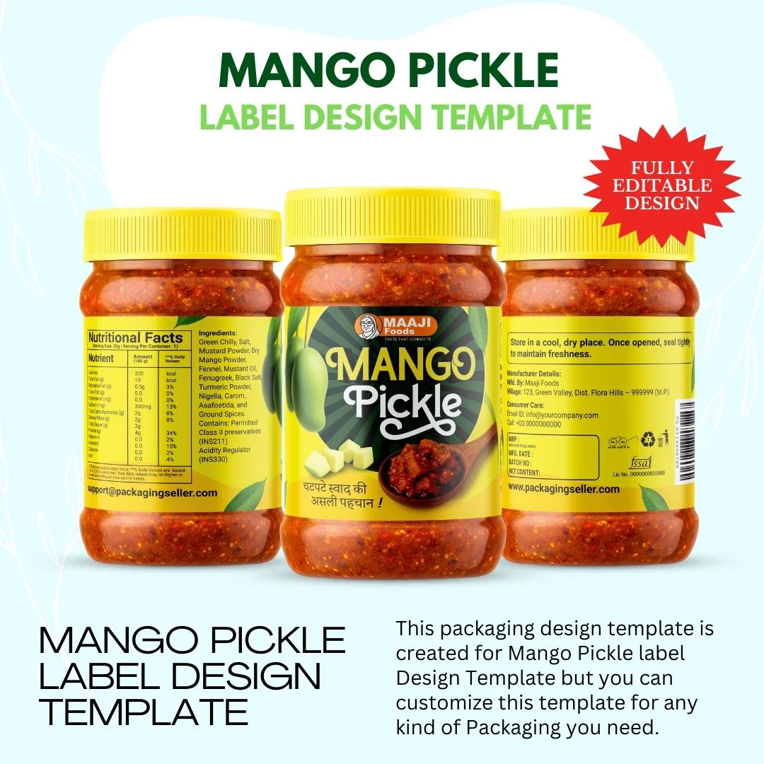 Mango Pickle Label design PSE355 - Image 2
