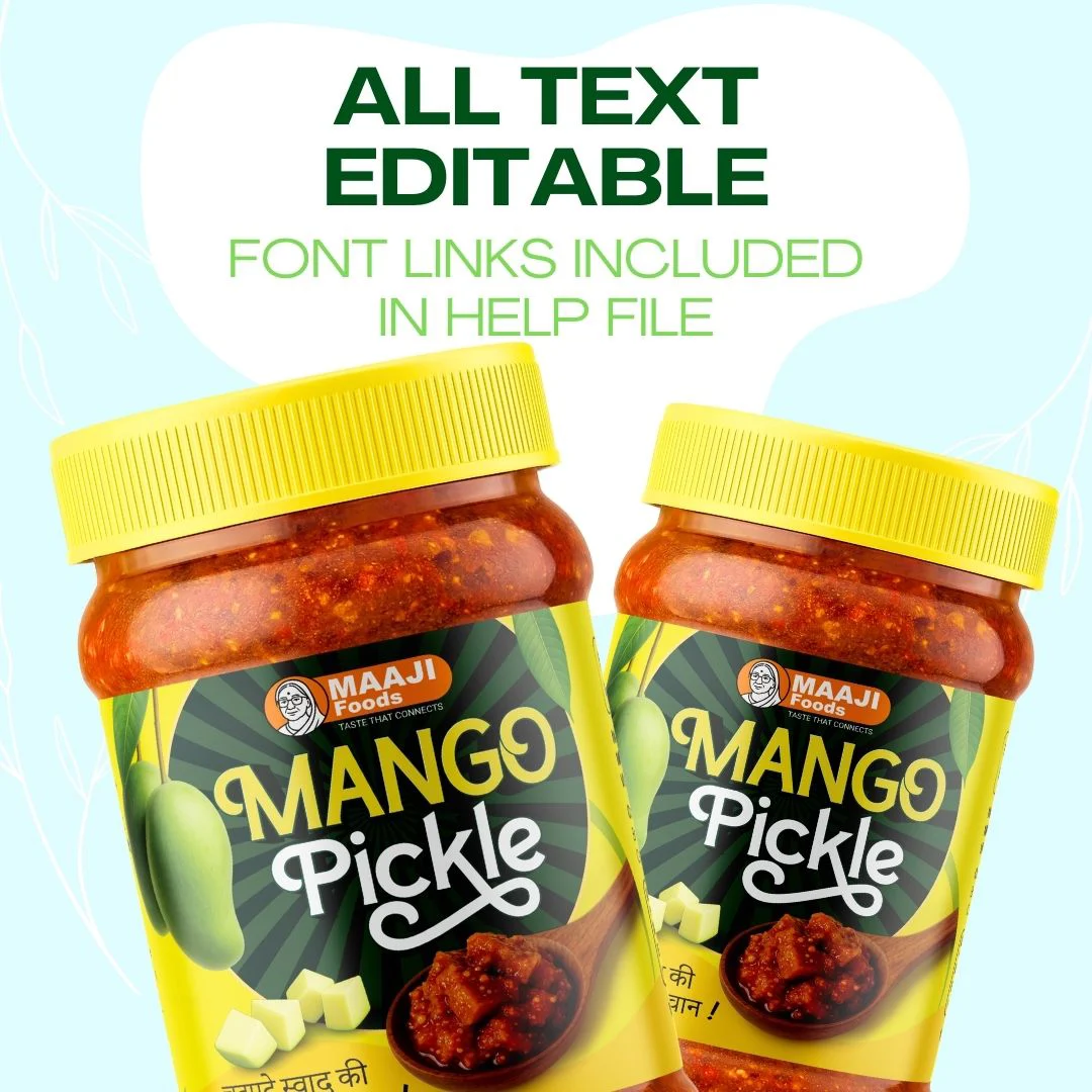 Mango Pickle Label design PSE355 - Image 6