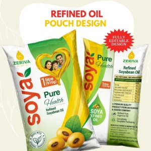 Soyabean Refined Oil Pouch Design