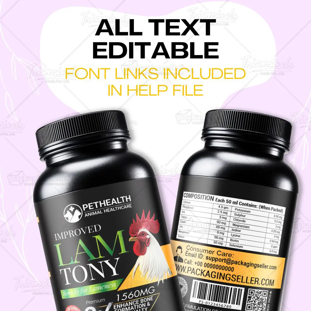 Poultry Supplement Label Design PSE 360 - Image 2