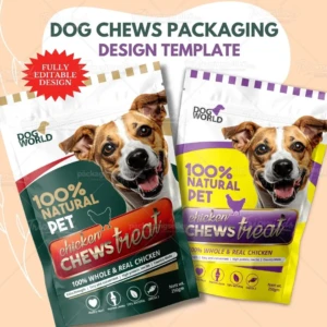 Dog Food Pouch Design Template PS011