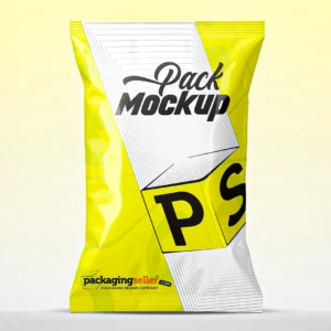 Glossy Pouch Mockup PSM010 - Front