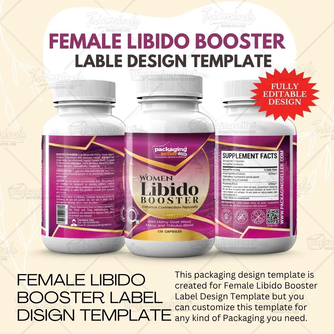 Health Booster Label Design Template PS366 - Image 2
