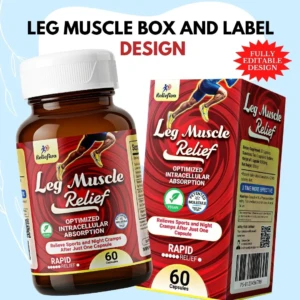 Leg Muscle Box and Label Design PSE365