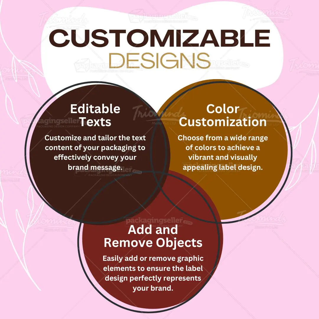 Cream Roll Stickers Design Template PS378 - Image 6