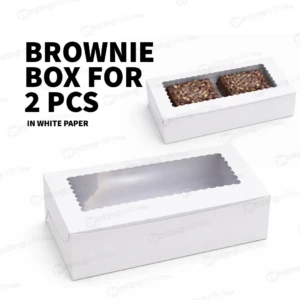 Brownie Box with window for 2 pcs PRS08