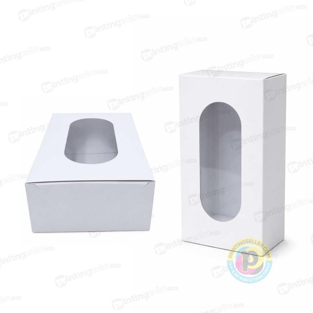 Plain White Box with Window - 5 x 3 x 1.5 inch – PRS23 - Image 2