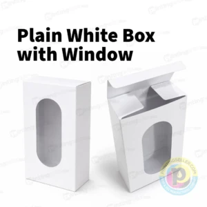 Plain White Box with Window - 5 x 3 x 1.5 inch – PRS23
