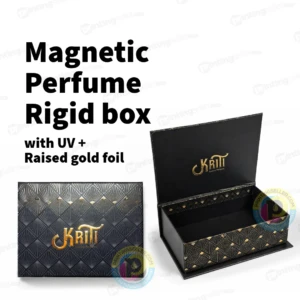Premium Magnetic Perfume box with Custom Logo Printing - 4 x 3 x 1.5 inch- PRS25