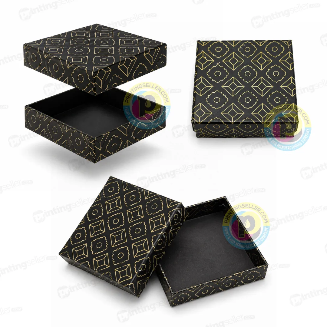 Top Bottom Rigid Box - 3 x 3 x 1 inch- PRS24 - Image 2
