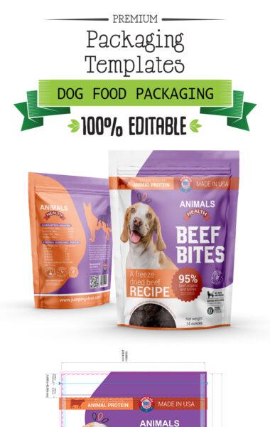 Dog Food Packaging Design Template