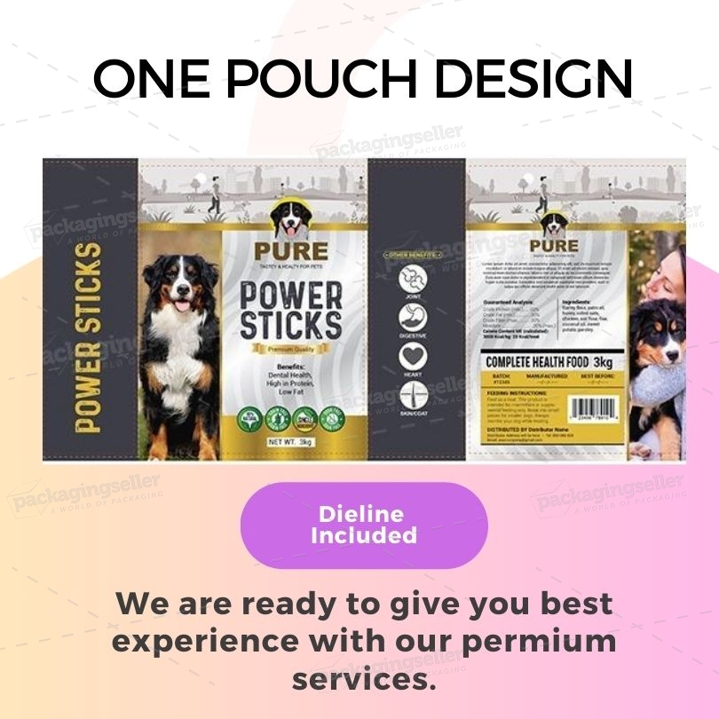 Dog Food Packaging Design Template-Vol 170