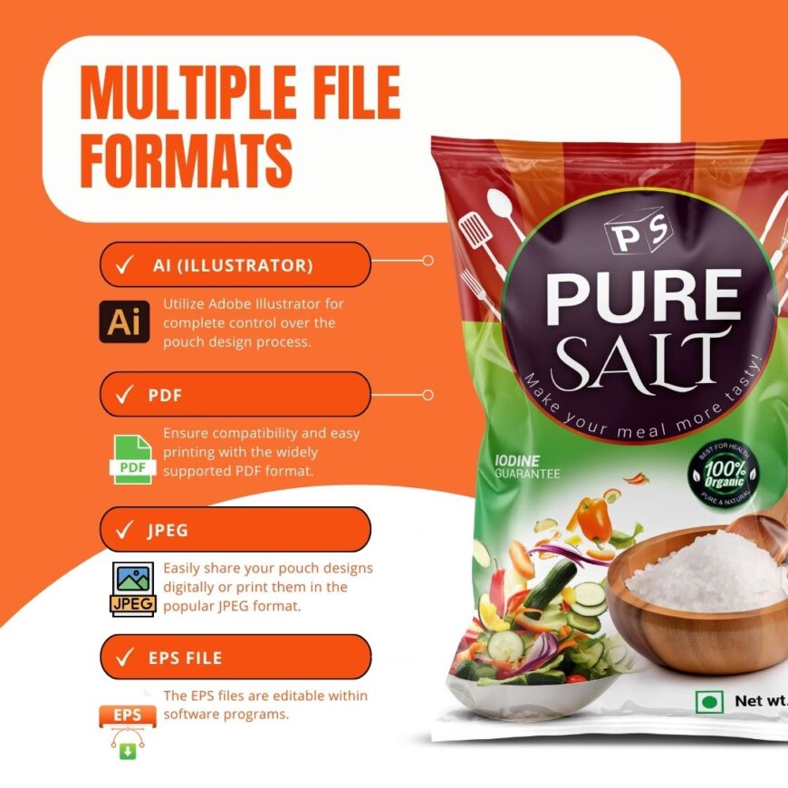 Salt Packaging Design Template PS01