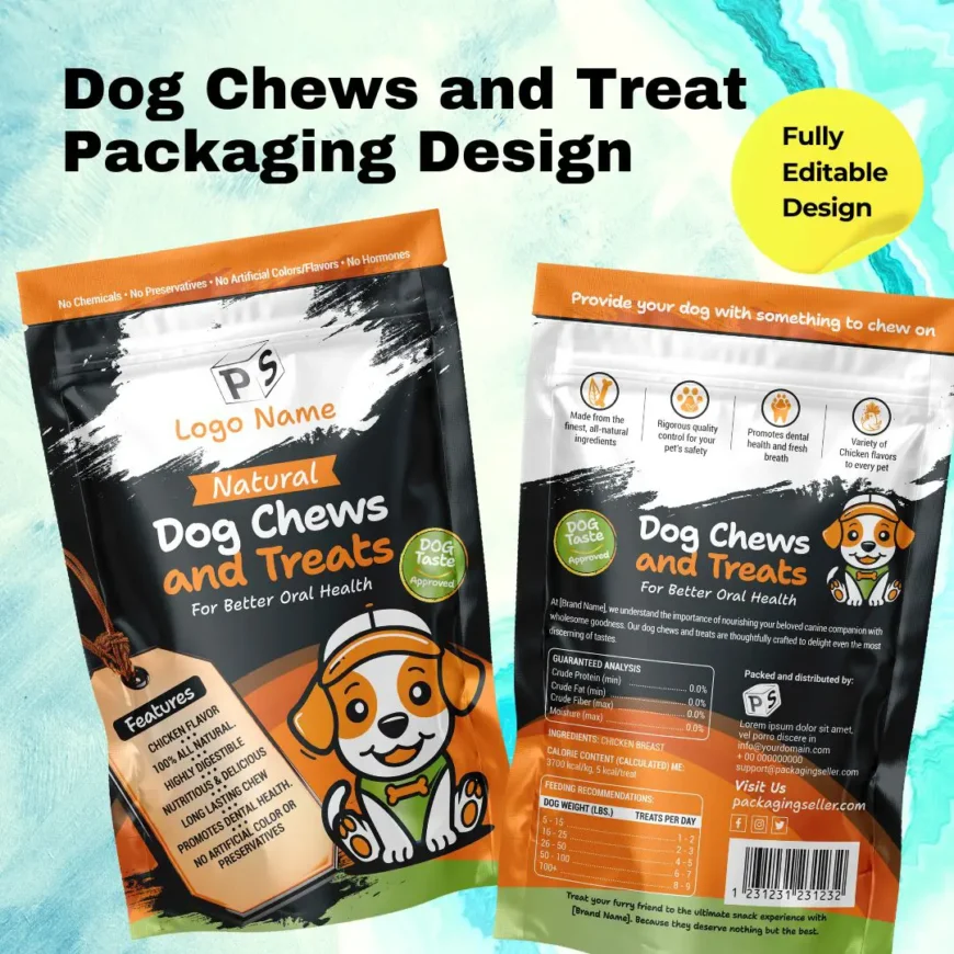 Dog Chews and Treat Bag Design PS303 - 1