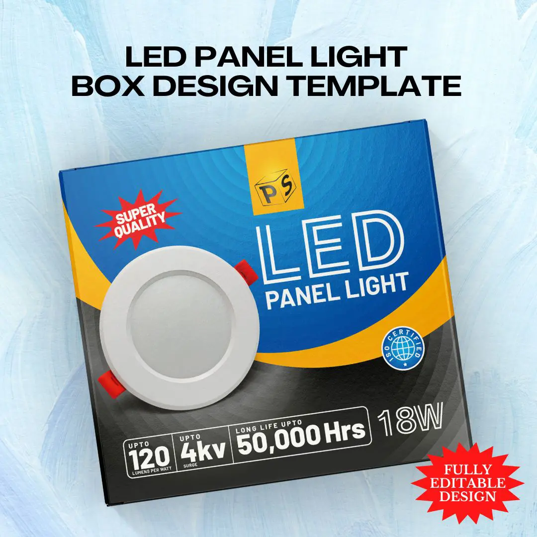 LED Panel Light Box Packaging PS312