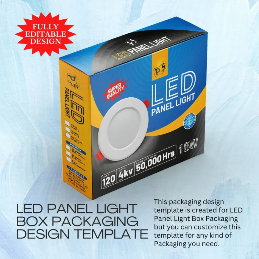 LED Panel Light Box Packaging PS312