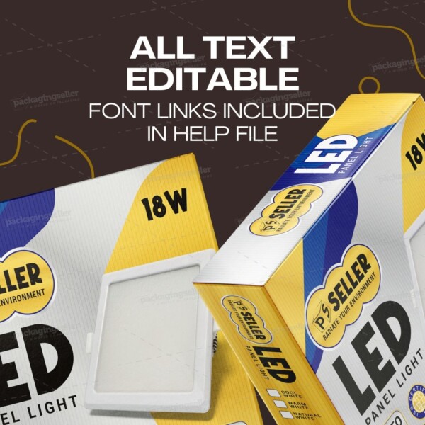 LED Panel Light Box Packaging PS316 - Image 6