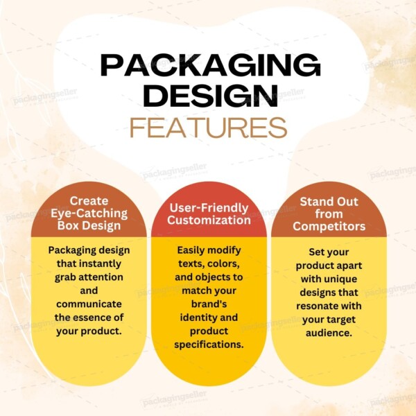 Cashew Nut Pouch Packaging Design Template PS329 - Image 4