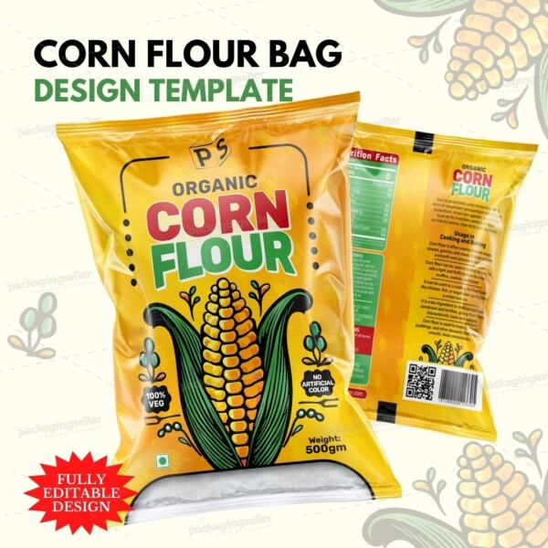 Corn Flour Bag Packaging Design PS320