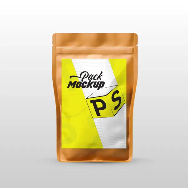 coffee pouch mockup
