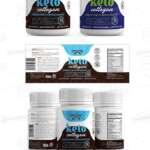 Keto Collagen Supplement Label Template (JI-41)