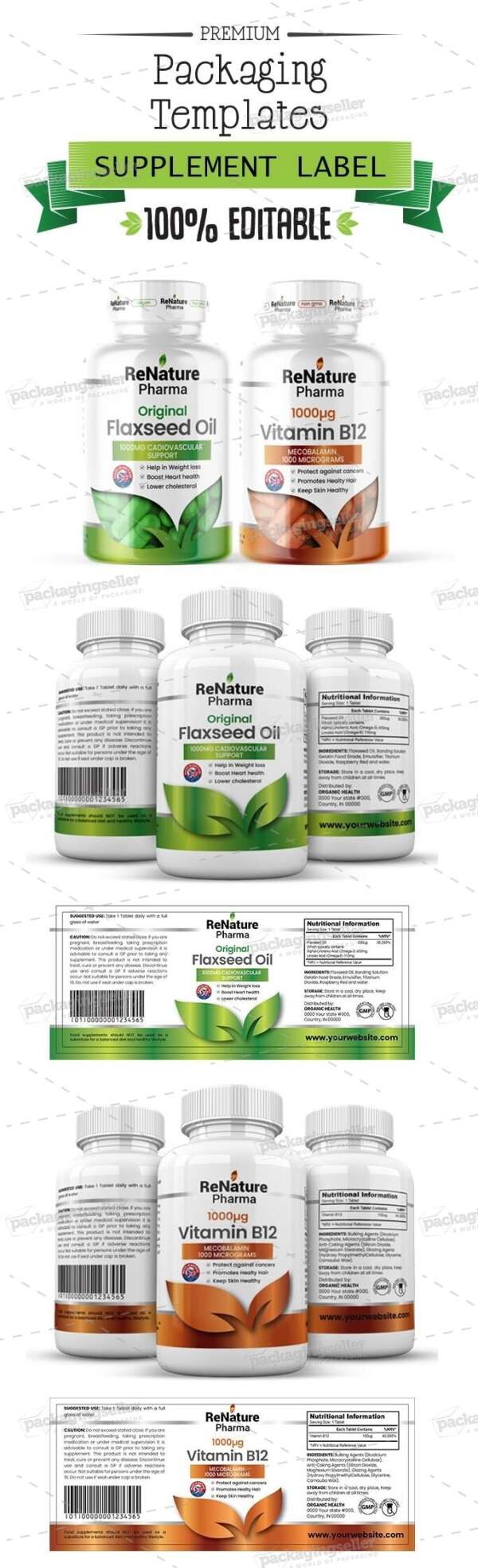 Supplement Label Template (JI-55)